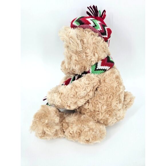 Animal Adventure 2012 Plush Teddy Bear with Hat & Scarf - Picture 2 of 8